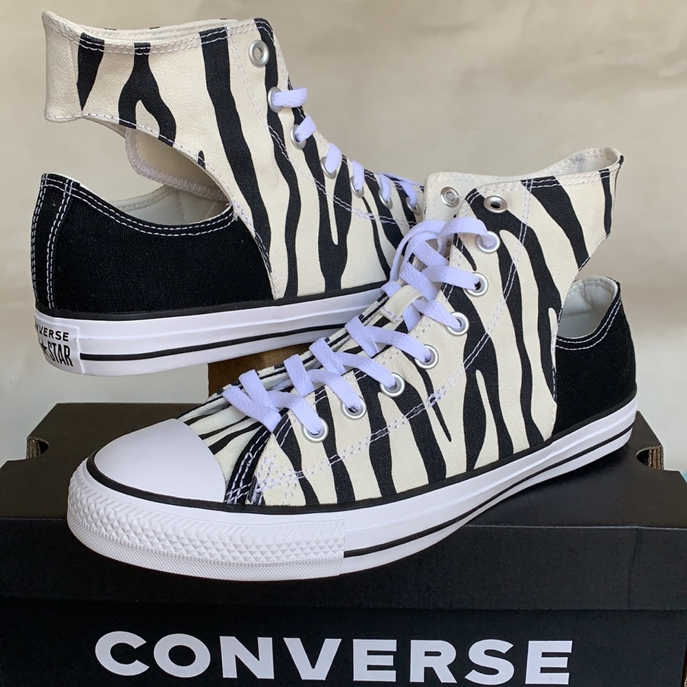 CONVERSE CTAS TWISTED UPPER HI EGRET/BLACK/BLACK M - Picture 5 of 13